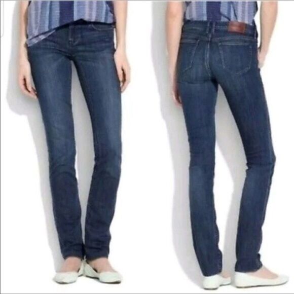 ‎Womens Madewell Rail Straight Dark Wash Jeans Size 26 - Picture 3 of 15